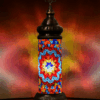 Glazen Cilinder Lamp 1 Glazen Cilinder Lamp Mozaiek Lampen