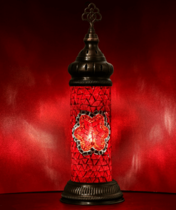 Retro Cilinder Tafellamp Mozaiek