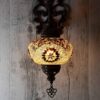 Handgemaakte Turkse Wandlamp - Bruin/Oranje 1 Turkse Wandlamp Bruin-Oranje