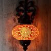 Handgemaakte Turkse Wandlamp Oranje 1 Turkse Wandlamp Oranje – Oosters