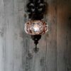 Handgemaakte Turkse Wandlamp – Paars Mozaïek 2 Turkse Wandlamp Paars – Mozaïek – Handgemaakt