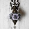 Handgemaakte Turkse Wandlamp – Paars Mozaïek 1 Turkse Wandlamp Paars – Mozaïek – Handgemaakt