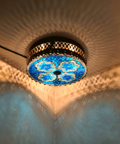 Oosterse Plafondlamp Mozaiek Slaapkamer