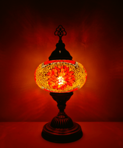 Oosterse Tafellamp Mozaiek Oranje