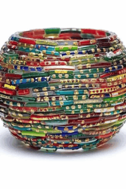 Trendy Online Winkel met Selectie van Unieke Items 84 Gekleurde Mozaïek Theelichthouder Glas