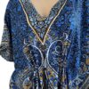 Kaftan Jurk Blauw/Roze 1 Kaftan Jurk Blauw-Roze
