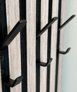 Kapstokhaak Akupanel Zwart – 13 mm – Akoestische Wand