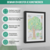 Kindertekeningen Lijstje – A4 Wissellijst Voor 150 Kunstwerken – Zwart MDF & Acryl 1 Kindertekeningen Lijstje A4