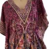 Kaftan Jurk 130cm - Roze & Blauw 1 Luchtige Kaftan Jurk