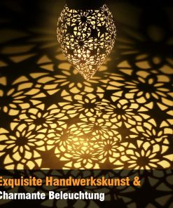 Görvitor Zonnelantaarns voor Buiten 3 Oosters LED Buitenverlichting