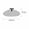 Glan Oosterse Plafondlamp Goud Ø40 cm 2 Oosterse Gouden Plafondlamp