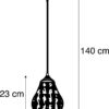QAZQA Billa – Oosterse Hanglamp Koper Ø17,5 cm 1 Oosterse Hanglamp Koper
