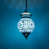 Oosterse Mozaïek Hanglamp Blauw