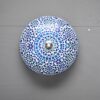 Oosterse Mozaïek Plafondlamp Blauw – Tijdloos Indian Design 1 Oosterse Plafondlamp Blauw Ø25cm – Handgemaakte Mozaïeklamp