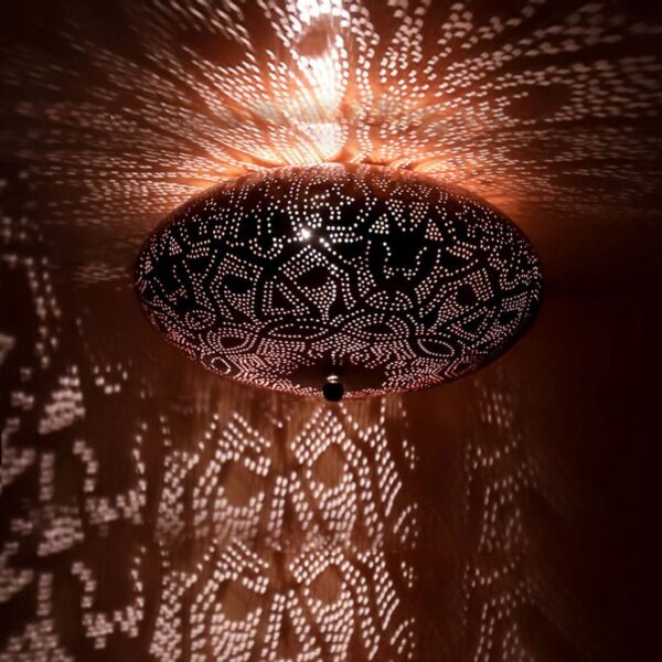 Oosterse Plafondlamp Koper 25 cm