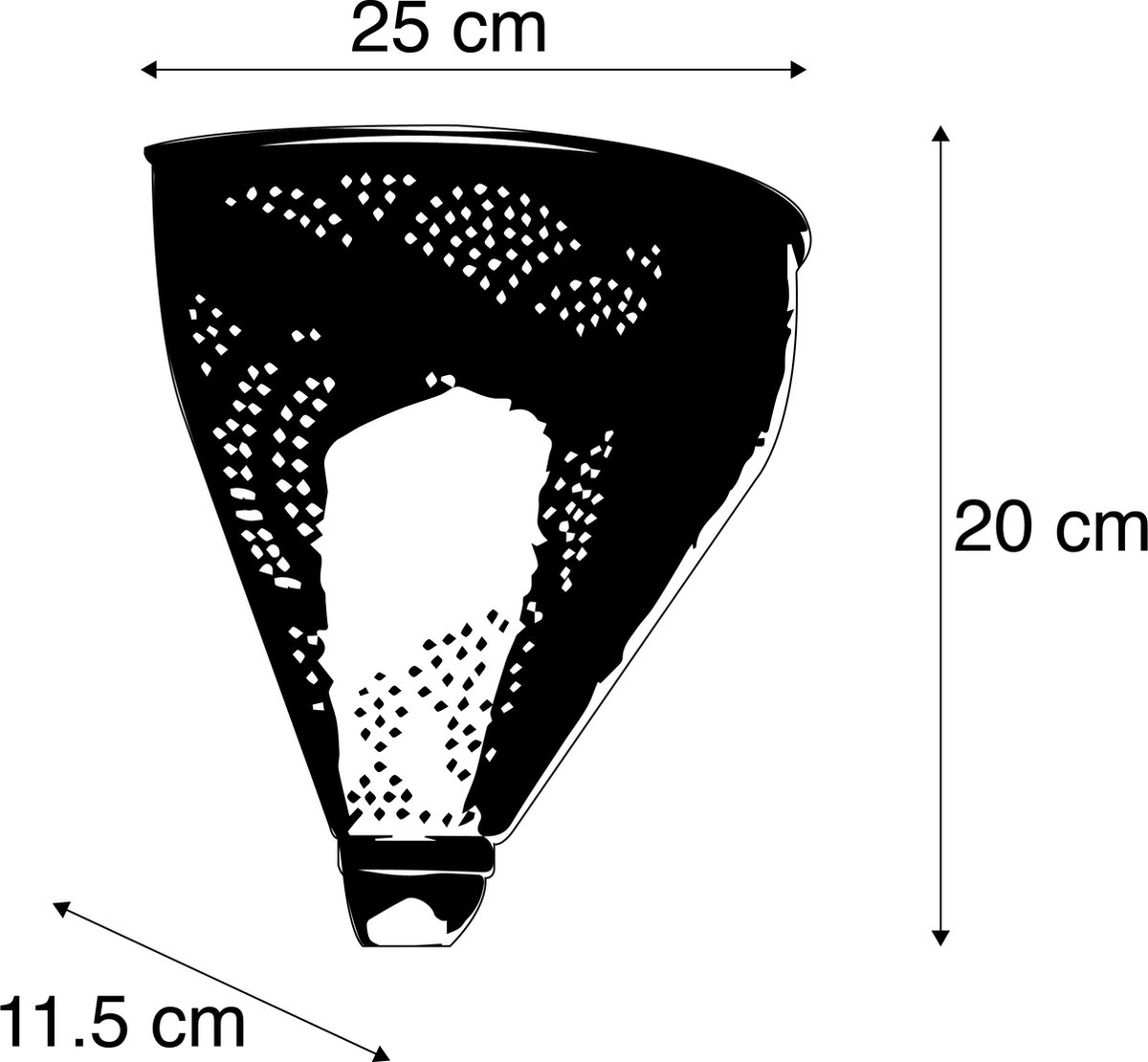 Oosterse Wandlamp Brons – Sfeerverlichting-2 Oosterse Wandlamp Brons – Sfeerverlichting