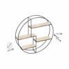 Industrieel Rond Wandrek Ronda – Metaal & Hout 1 Rond Wandrek Ronda