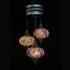 Turkse Hanglamp 3 Bollen Multicolour