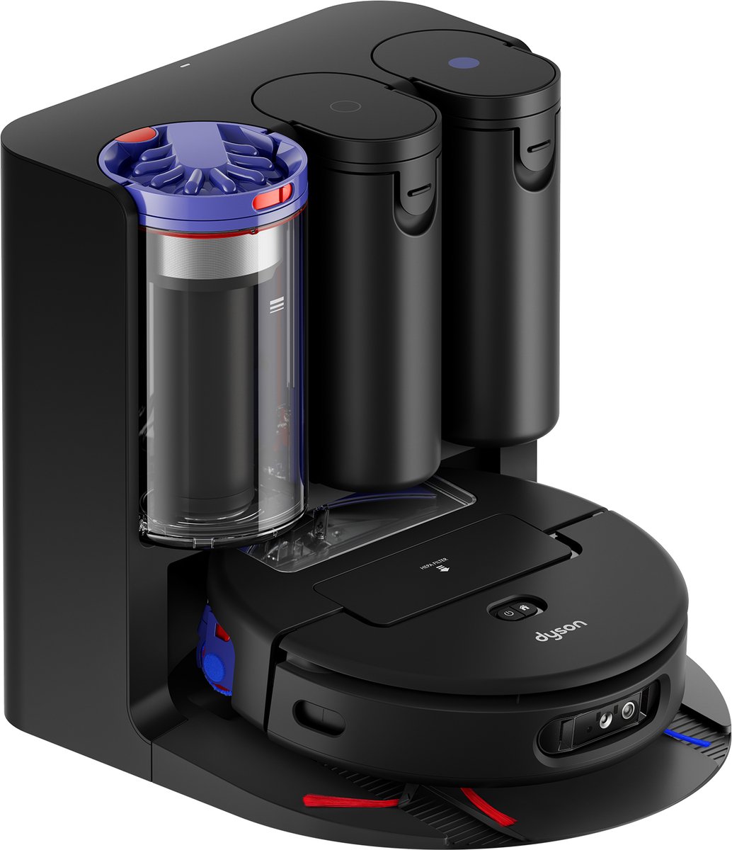 Dyson Spot+Scrub AI – Robotstofzuiger met dweilfunctie Dyson Spot+Scrub AI robotstofzuiger met AI‑vlekdetectie en zelfreinigende dweilroller