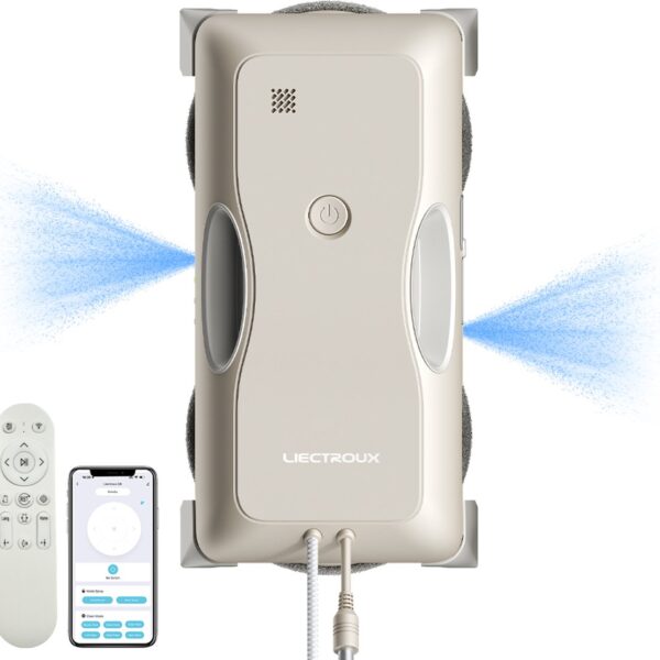 LIECTROUX G8 raamrobot met dubbele waterspray en AI‑navigatie