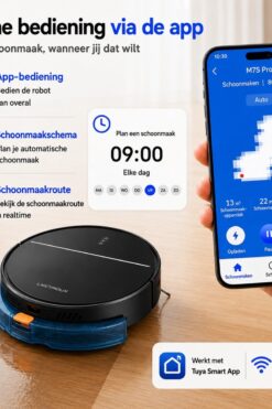 LIECTROUX M7S PRO Robotstofzuiger 1 LIECTROUX M7S PRO robotstofzuiger voor huisdieren en tapijt