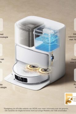 MOVA P50 Pro Ultra Robotstofzuiger 1 MOVA P50 Pro Ultra robotstofzuiger voor huisdierharen en harde vloeren