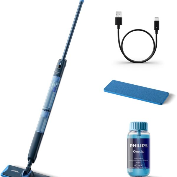 Philips OneUp 5000 Series XV5113/01 elektrische dweil met schoon‑ en vuilwaterreservoir