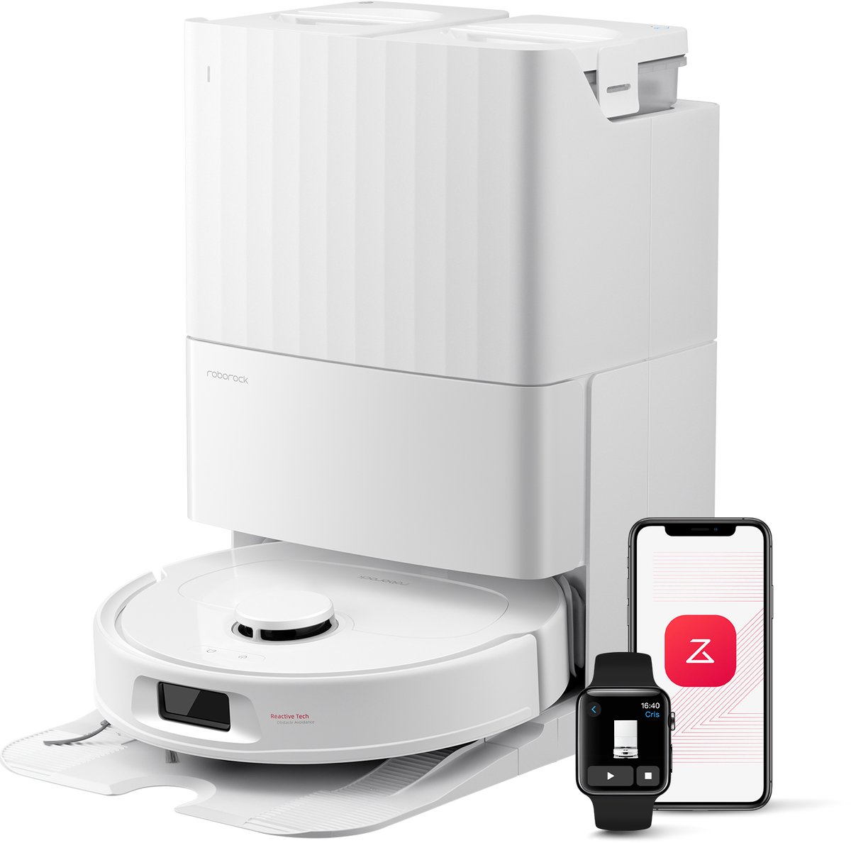 Roborock QV 35S – 10.000 Pa robotstofzuiger met dweilfunctie Roborock QV 35S robotstofzuiger met 10.000 Pa zuigkracht en dubbele anti‑klitborstels