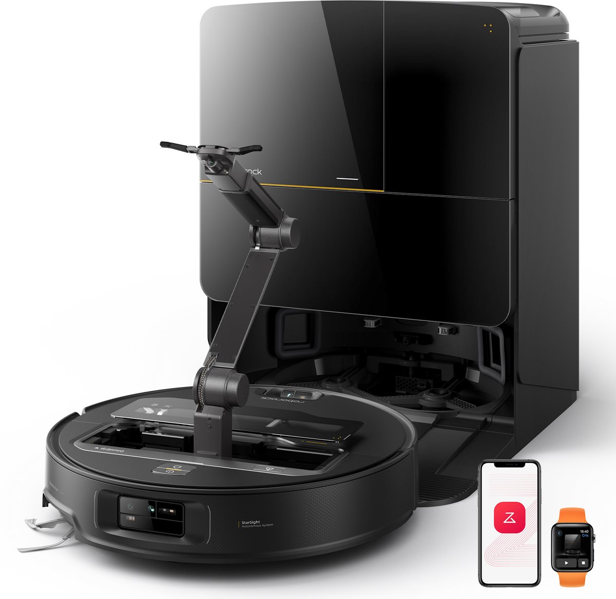 Roborock Saros Z70 – 22.000 Pa robotstofzuiger met OmniGrip-arm Roborock Saros Z70 robotstofzuiger met OmniGrip mechanische arm en 22.000 Pa zuigkracht