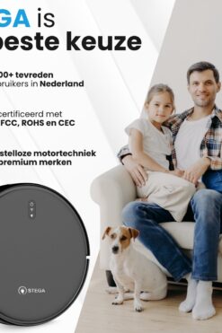 STEGA RC1400 Robotstofzuiger 1 STEGA RC1400 robotstofzuiger 180 min werktijd