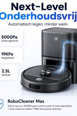 STEGA RoboCleaner Max 1 STEGA RoboCleaner Max 5000 Pa LDS robotstofzuiger