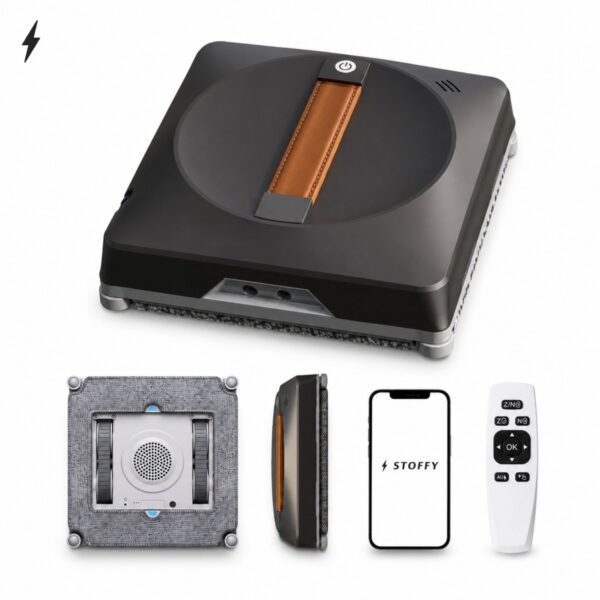 Trendy Online Winkel met Selectie van Unieke Items 49 Stoffy Nova robot ramenwasser met dubbele spray en 4 anti‑valsensoren