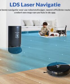 TONIHOMI V8pro 1 TONIHOMI V8pro robotstofzuiger met LDS‑laser navigatie