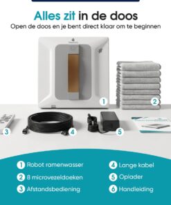 TibaGoods Robot Ramenwasser 1 TibaGoods vierkante robot ramenwasser met krachtige zuigkracht